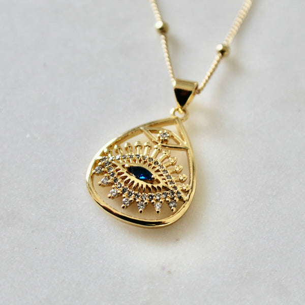 Evil eye pendant necklace - Lily Lough 