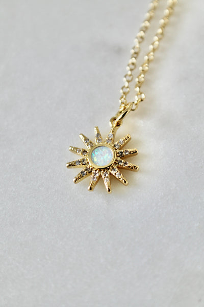 Opal sun  necklace - Lily Lough 