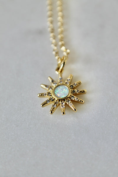Opal sun  necklace - Lily Lough 