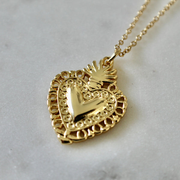 Sacred heart necklace - Lily Lough 