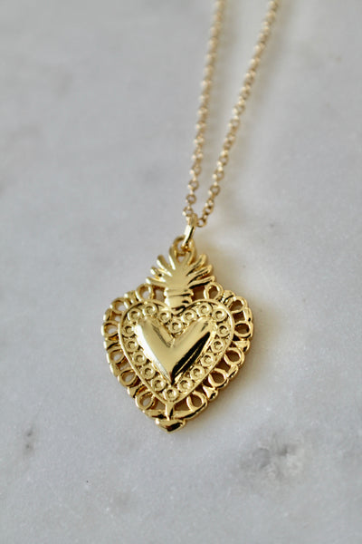 Sacred heart necklace - Lily Lough 
