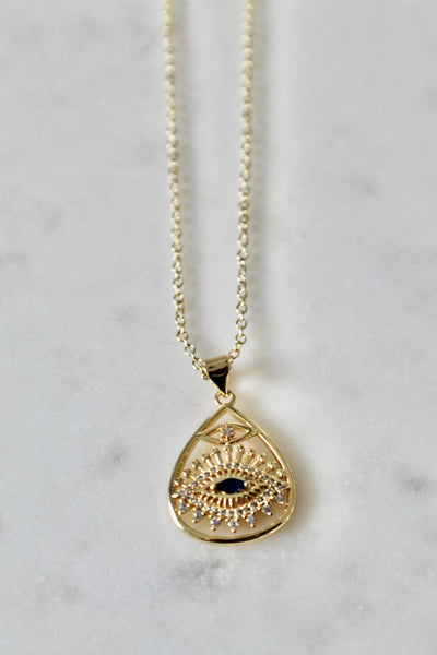 Evil eye pendant necklace - Lily Lough 