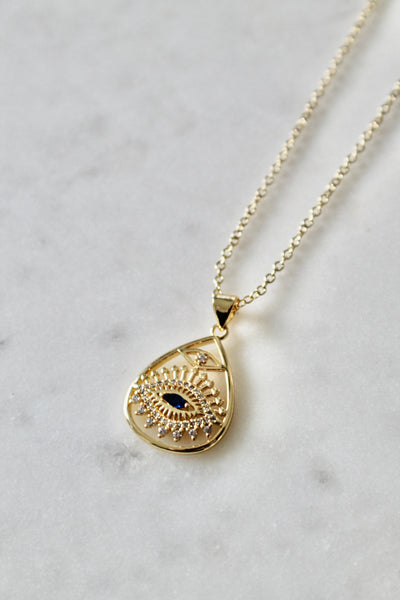 Evil eye pendant necklace - Lily Lough 