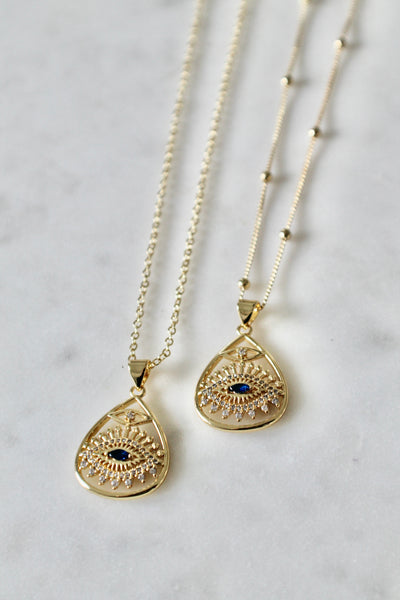 Evil eye pendant necklace - Lily Lough 