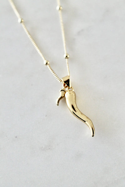 Cornicello double stacked necklace - Lily Lough 