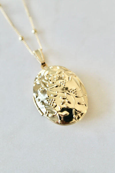 Flower locket necklace - Lily Lough 