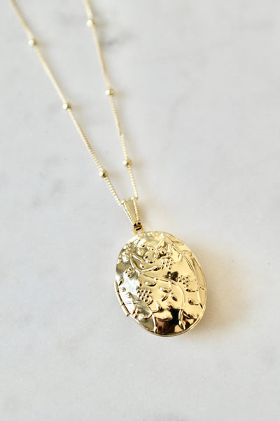 Flower locket necklace - Lily Lough 
