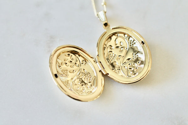 Flower locket necklace - Lily Lough 