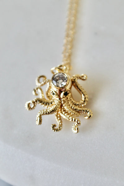 Octopus charm necklace - Lily Lough 