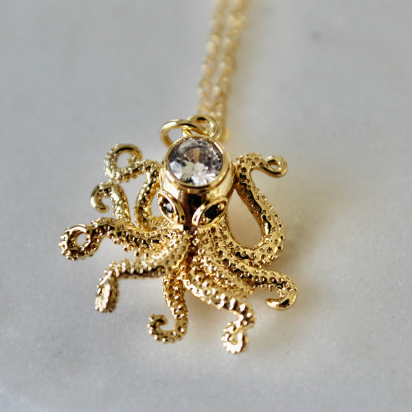 Octopus charm necklace - Lily Lough 