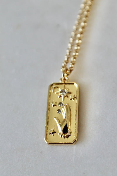 Tarot card stars charm necklace - Lily Lough 