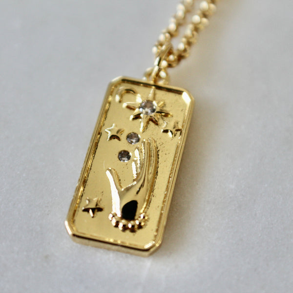 Tarot card stars charm necklace - Lily Lough 