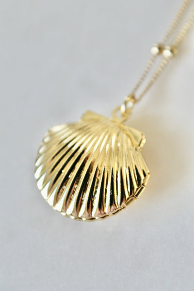 Sea shell locket necklace - Lily Lough 