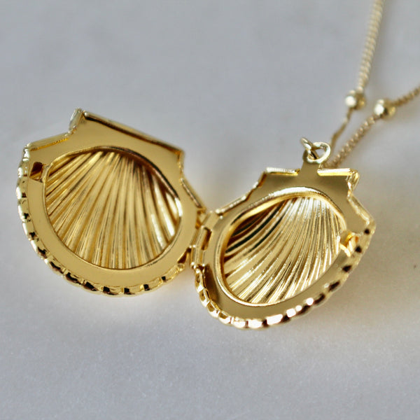 Sea shell locket necklace - Lily Lough 