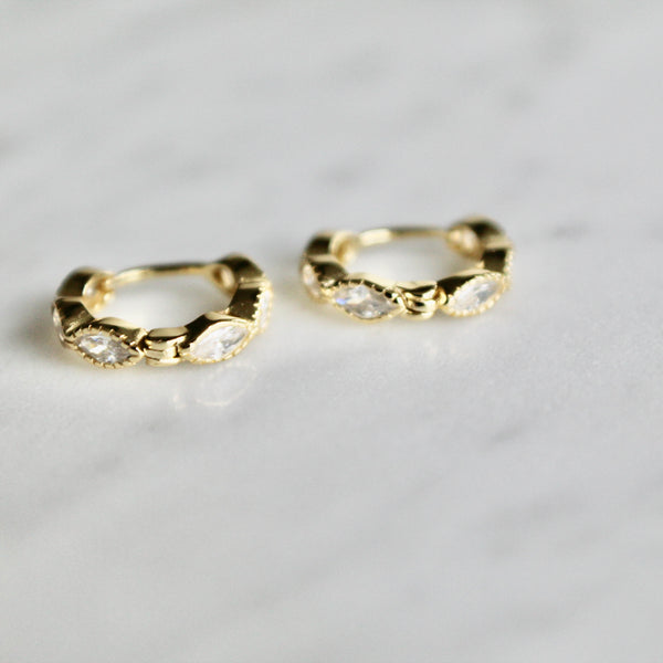 Mira huggie earrings