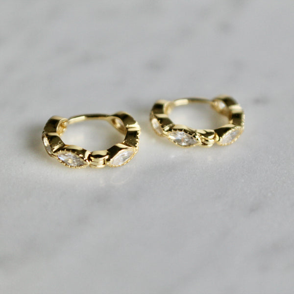 Mira huggie earrings