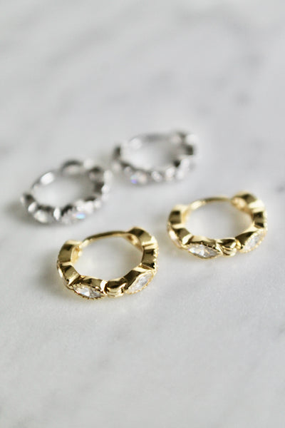 Mira huggie earrings