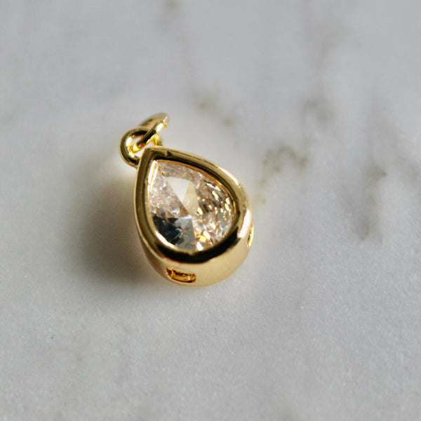 CZ stone charm