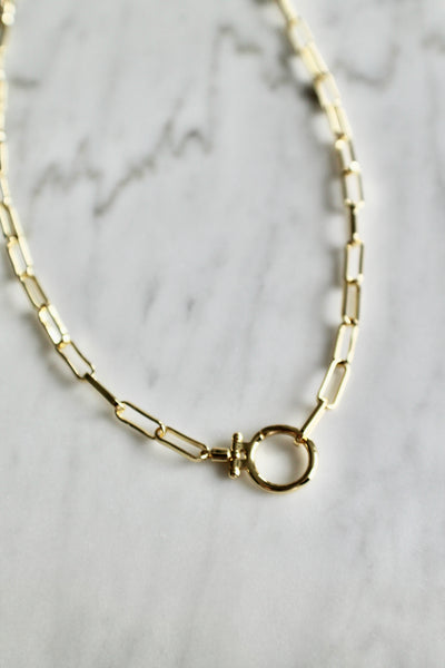 Paper clip necklace