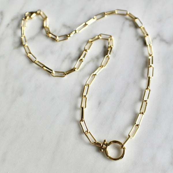 Paper clip necklace