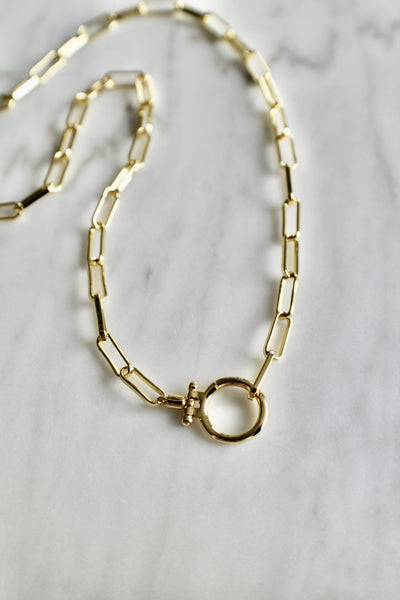 Paper clip necklace