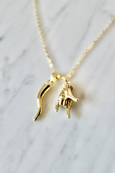 Italian Lucky charms necklace