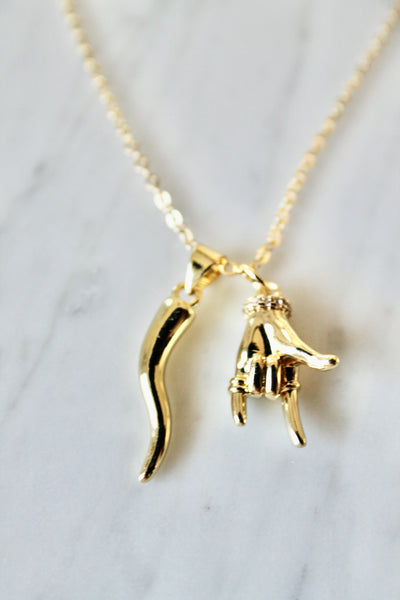 Italian Lucky charms necklace