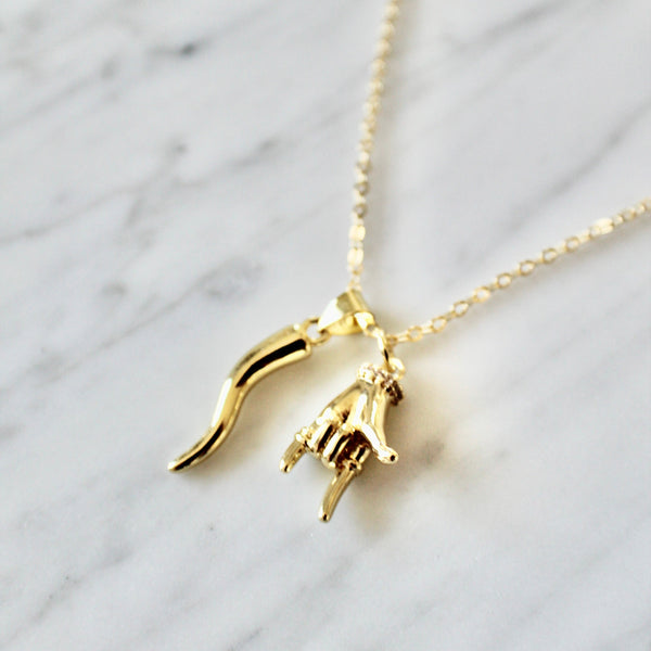 Italian Lucky charms necklace