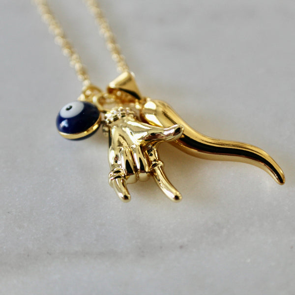 Italian amulet necklace