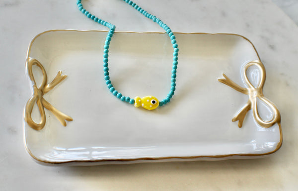 ceramic fish necklace༄ - Lily Lough 
