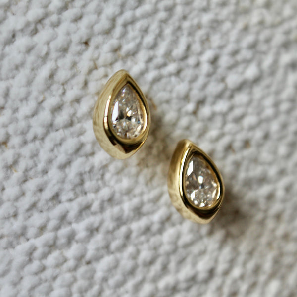 Delina moissanite earrings