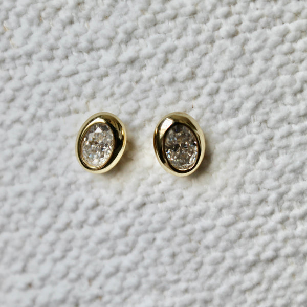 Alyssa moissanite earrings