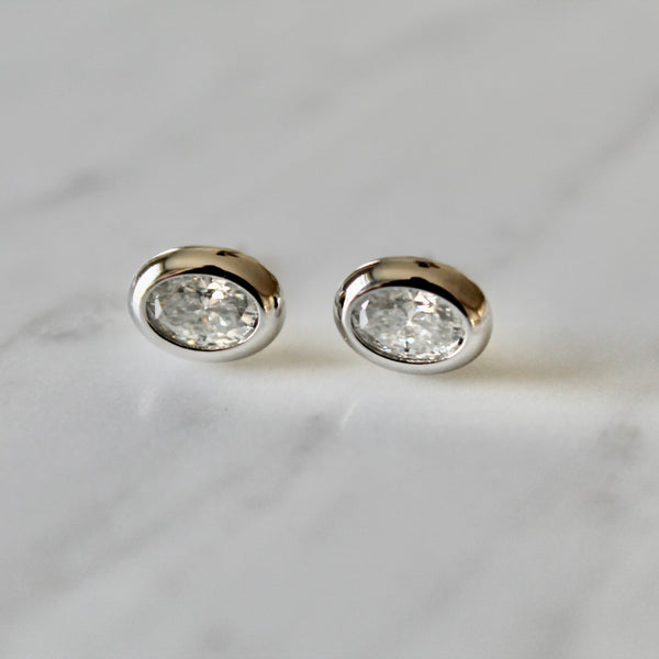 Alyssa moissanite earrings
