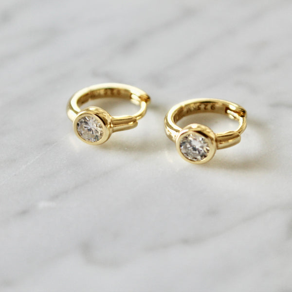 Isabella moissanite earrings