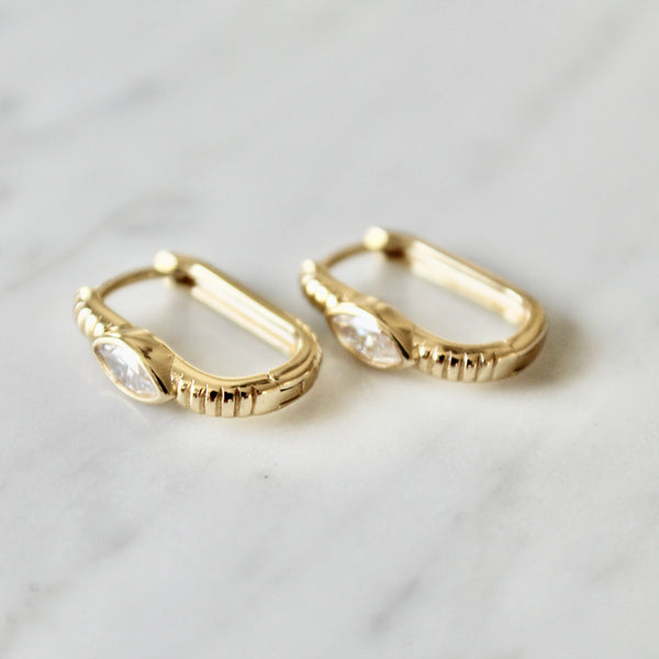 Ava moissanite earrings