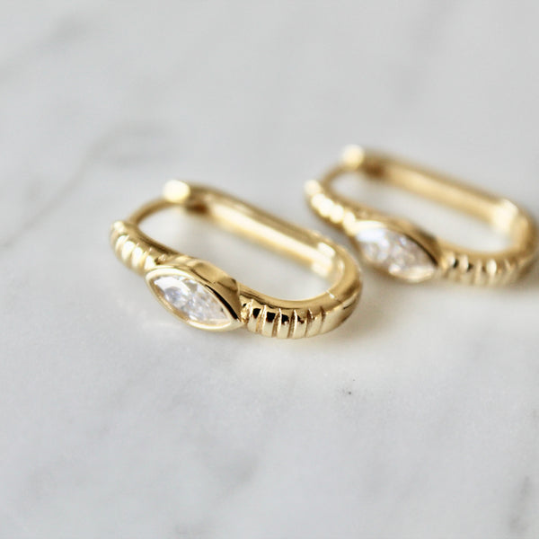 Ava moissanite earrings