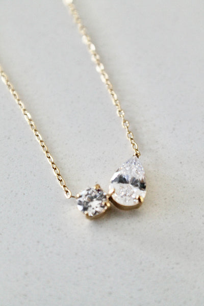Double CZ necklace