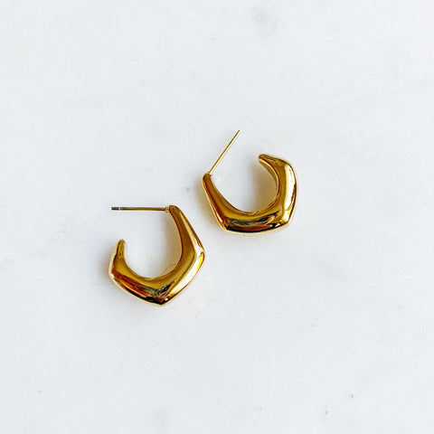 Geometric hoop earrings - Lily Lough Jewelry