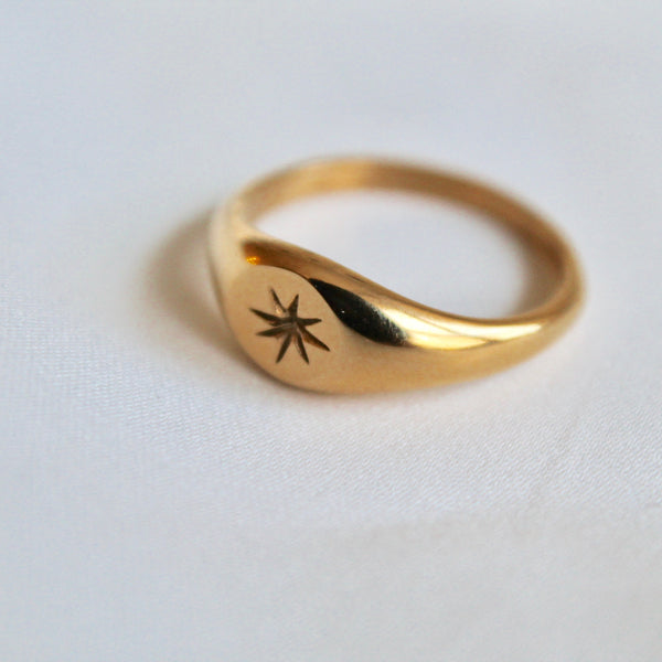 Star gold ring