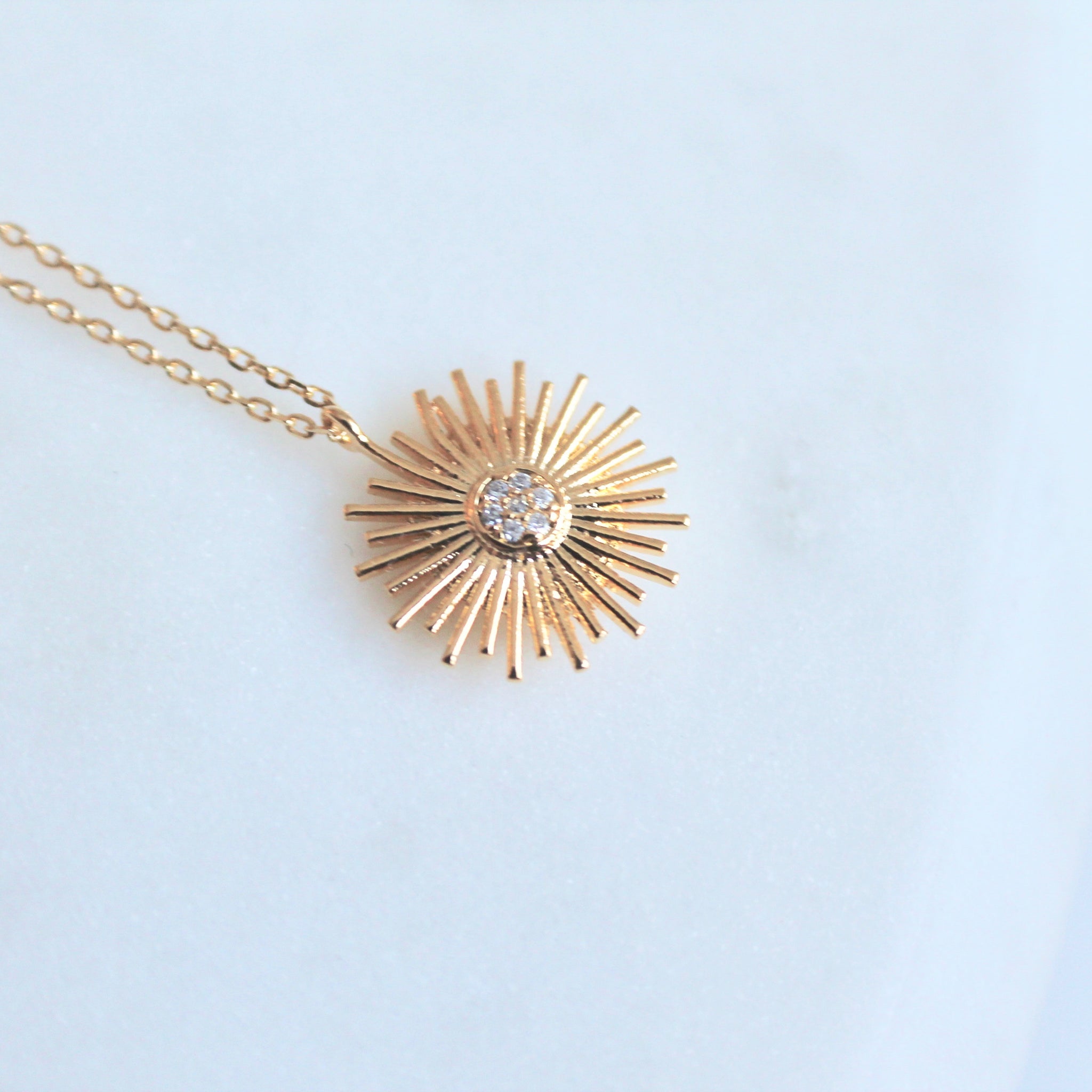 Sun dainty necklace