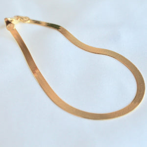 Herringbone sterling bracelet