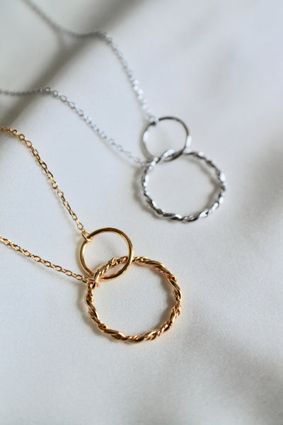 Two rings necklace - Lily Lough Jewelry