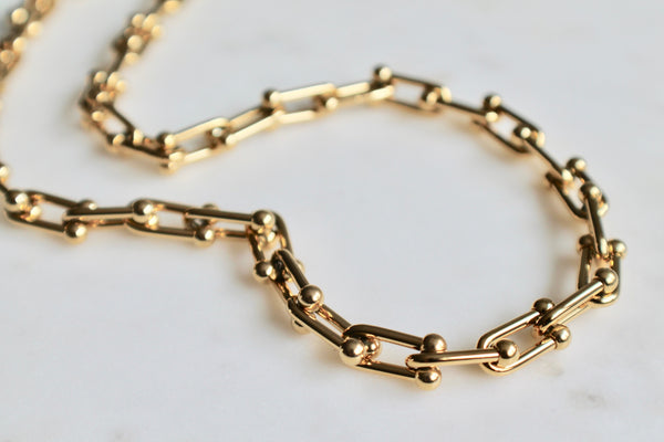 Hardware chain necklace