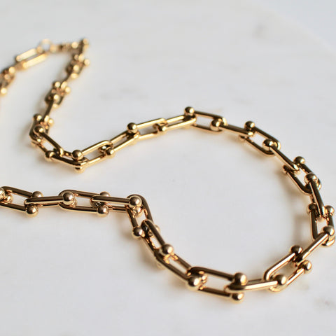 Hardware chain necklace