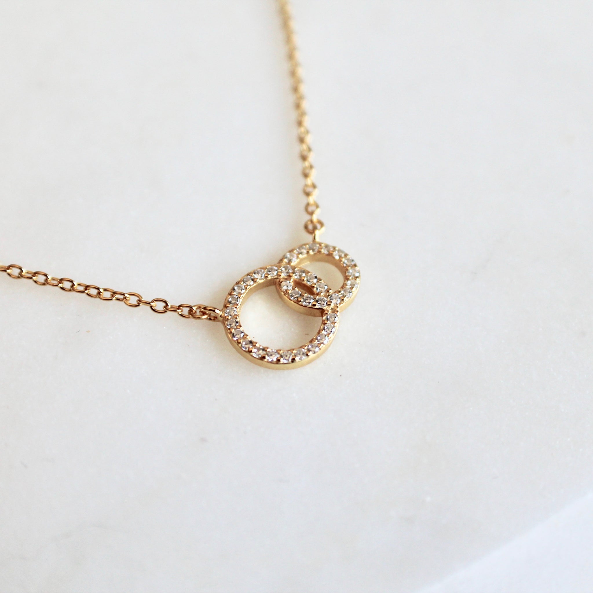 Mother daughter necklace