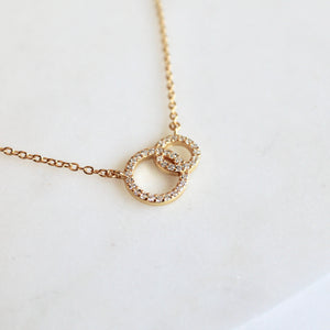 Mother daughter necklace