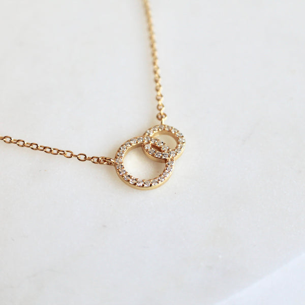 Mother daughter necklace