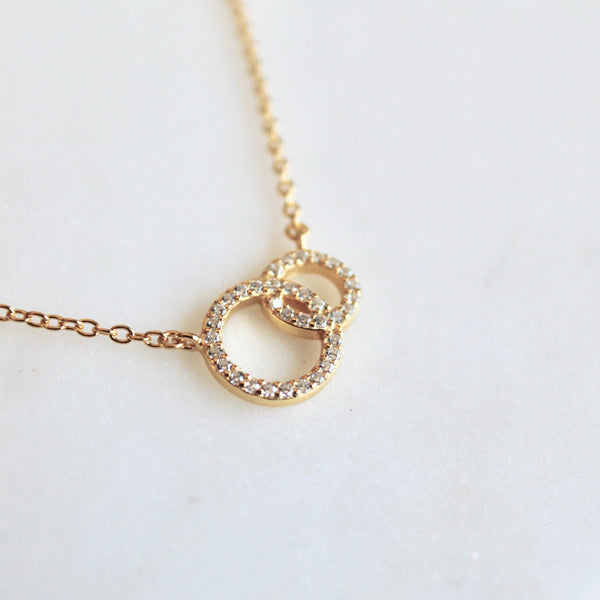Mother daughter necklace