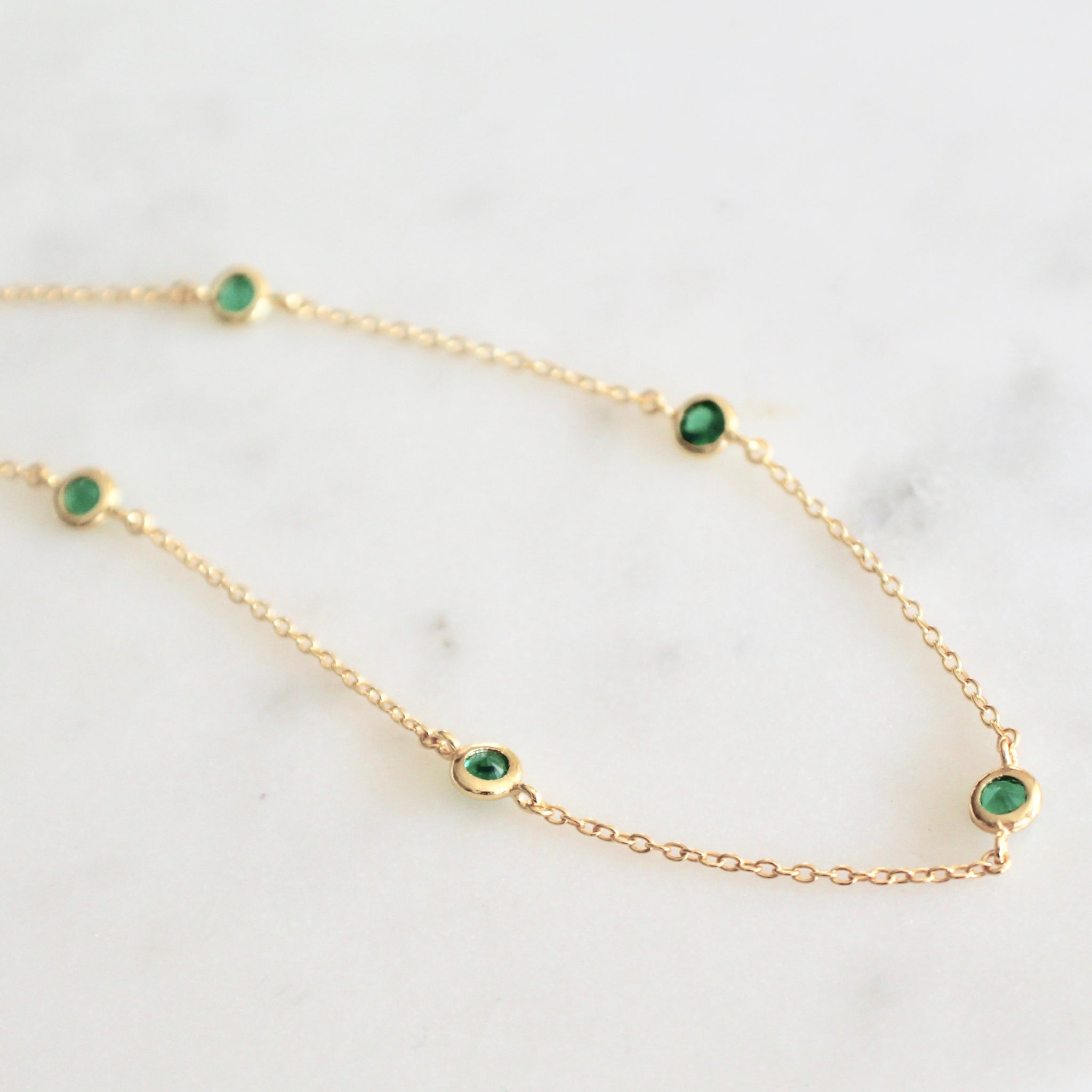 Green stones bracelet