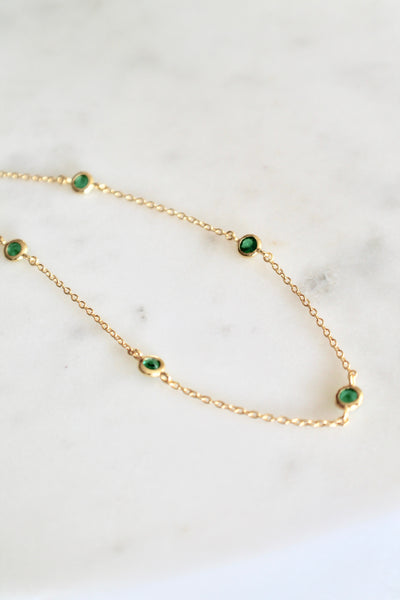 Green stones bracelet